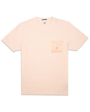 T-Shirt Uomo CP Company Tacting Piquet Tee Rosa