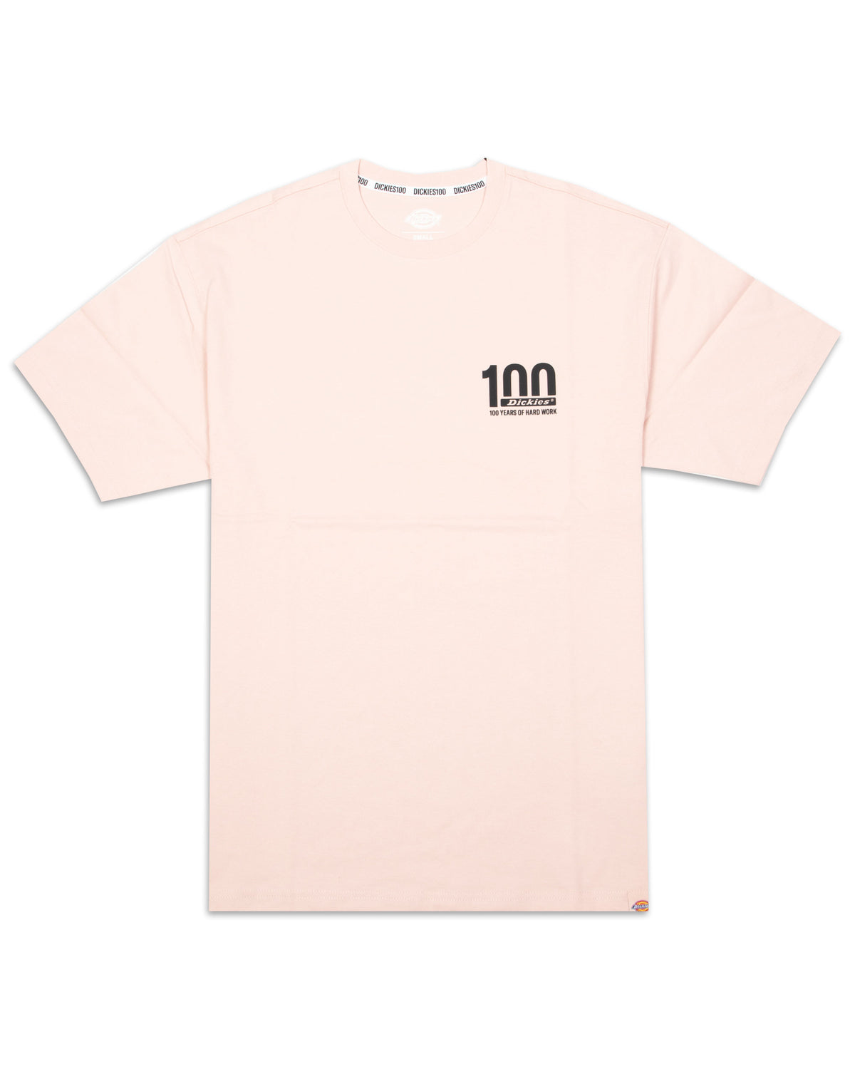 Man Tee Dickies 100 Logo Pink