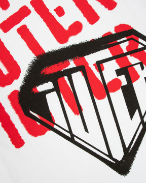 T-Shirt Uomo Iuter Stencil Bianco