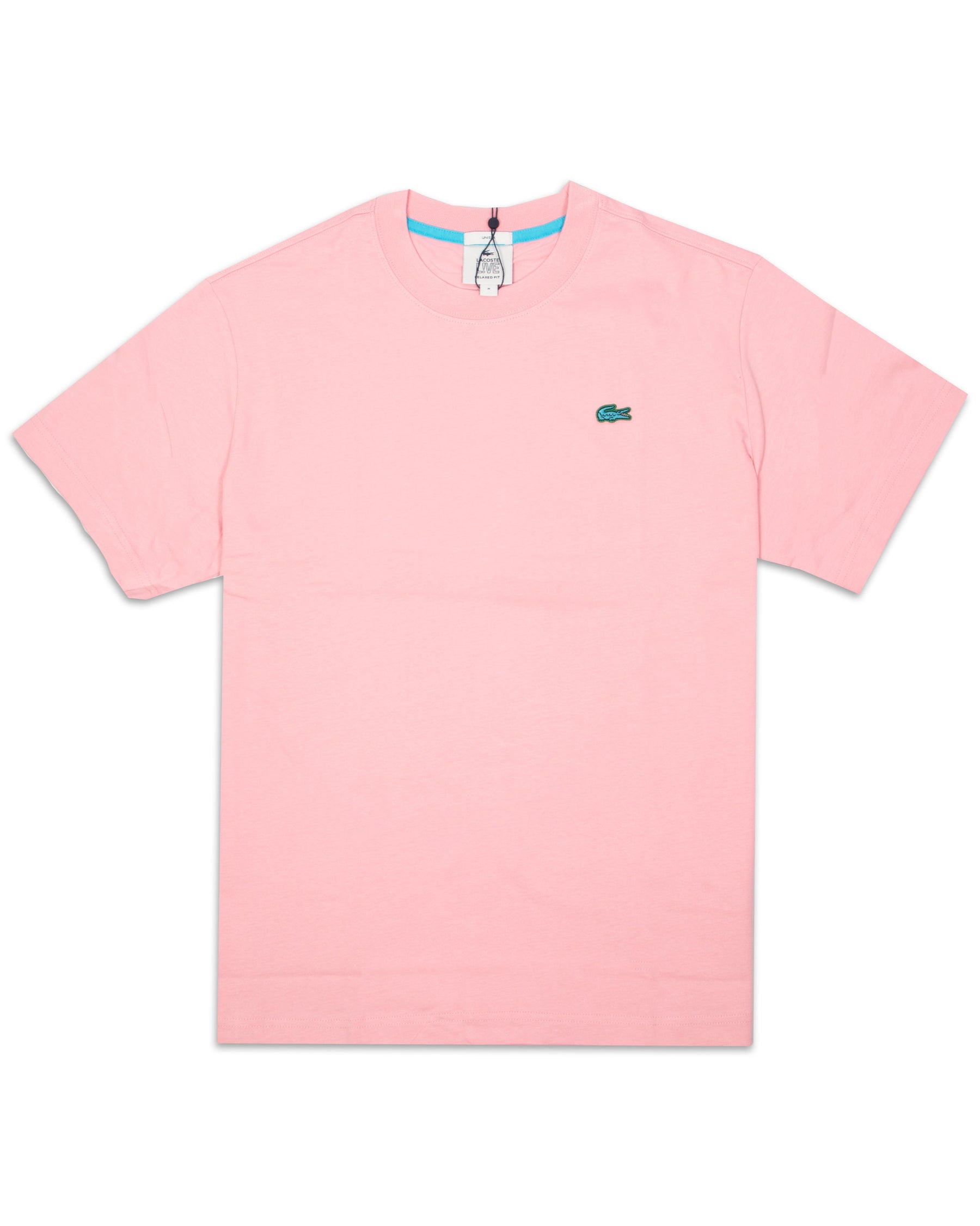 T-Shirt Uomo Lacoste Live Small Logo Rosa