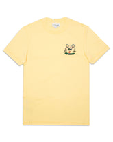 Man Tee Lacoste Small Logo Yellow