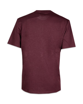 Man Tee Lyle And Scott Basic Bordeaux