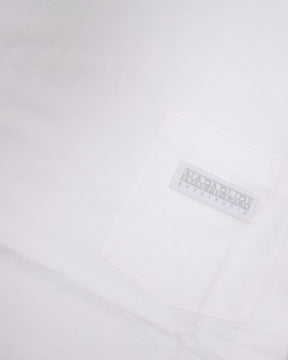 T-Shirt Uomo Napapijri S-Morgex Pocket Bianco