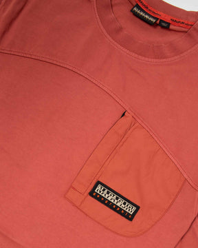 T-Shirt Uomo Napapijri S-Noasca Pocket Rossa
