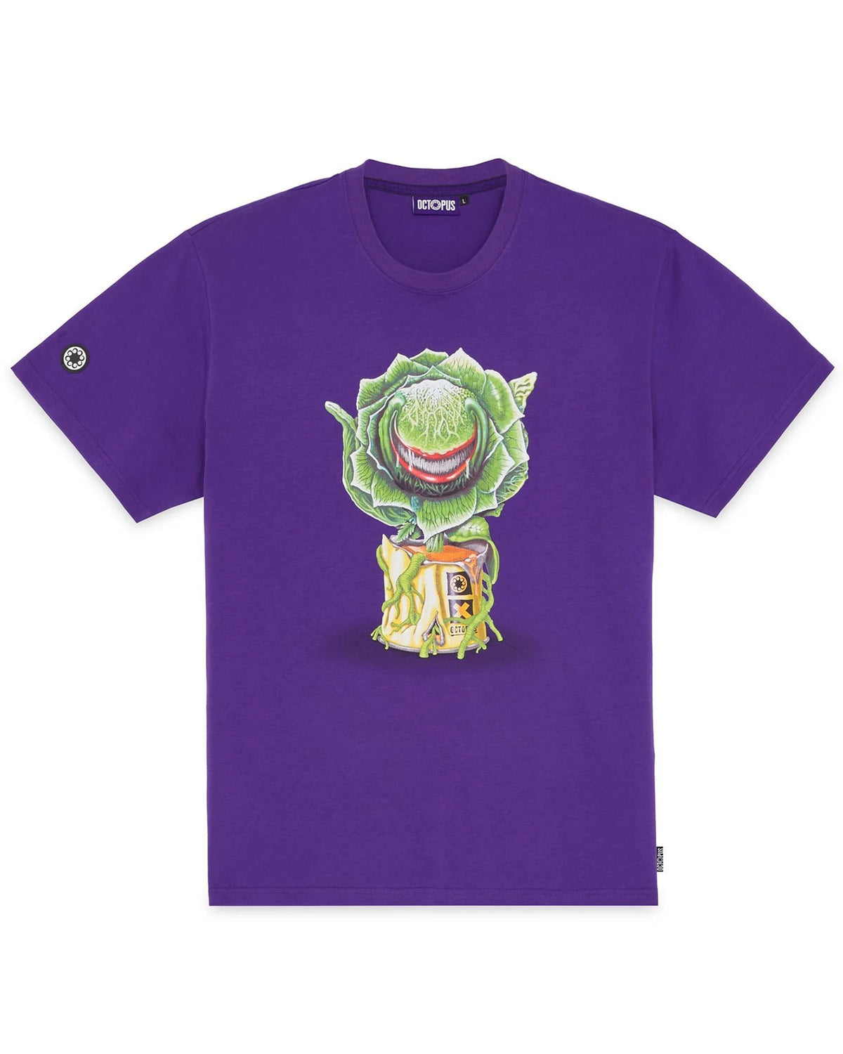 Octopus Feed Me Tee Man Violet