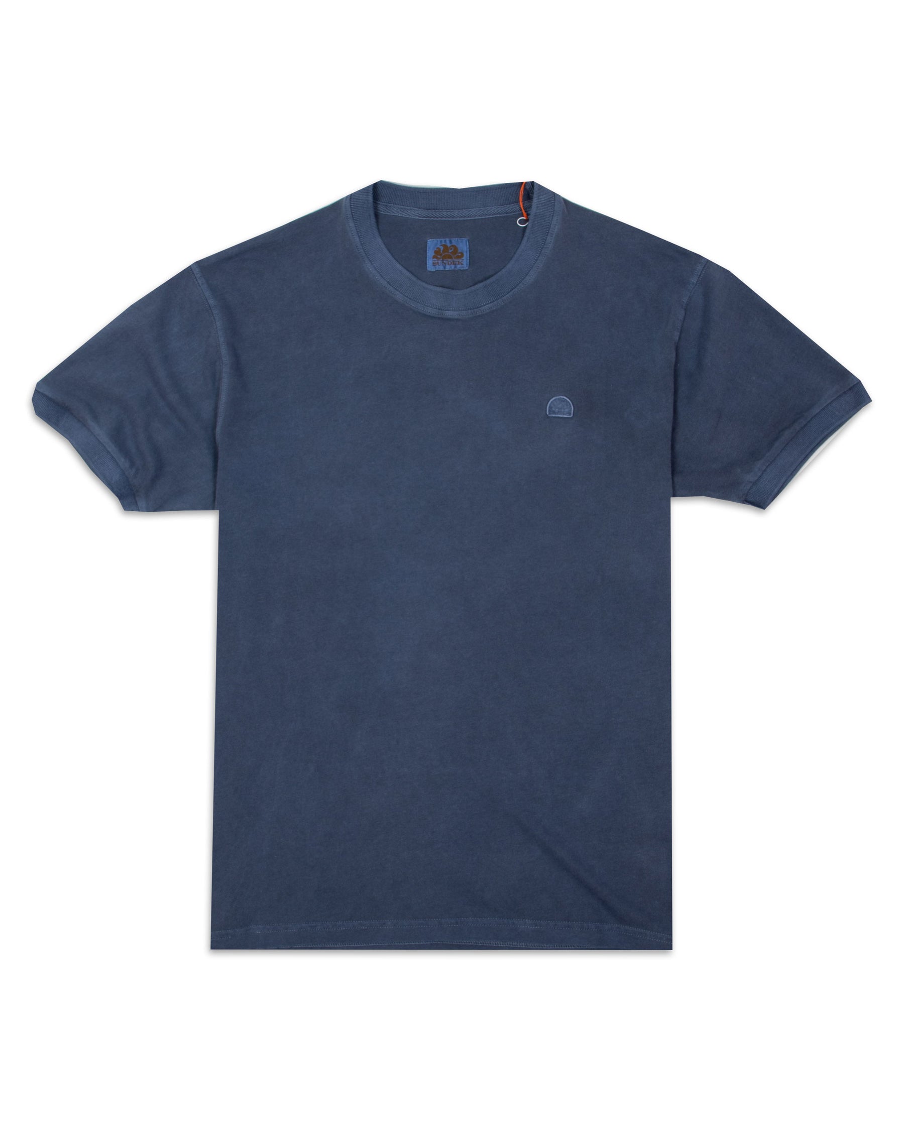 T-Shirt Uomo Sundek Small Logo Blu Stinto