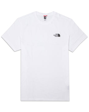 T-Shirt Uomo The North Face Simple Dome Classic Logo Bianco