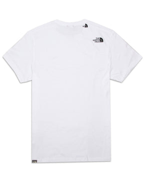 T-Shirt Uomo The North Face Simple Dome Classic Logo Bianco