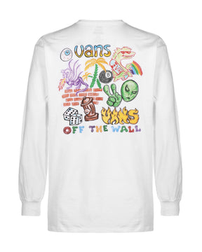 T-Shirt Vans X Crayola Mail Doodle Bianco