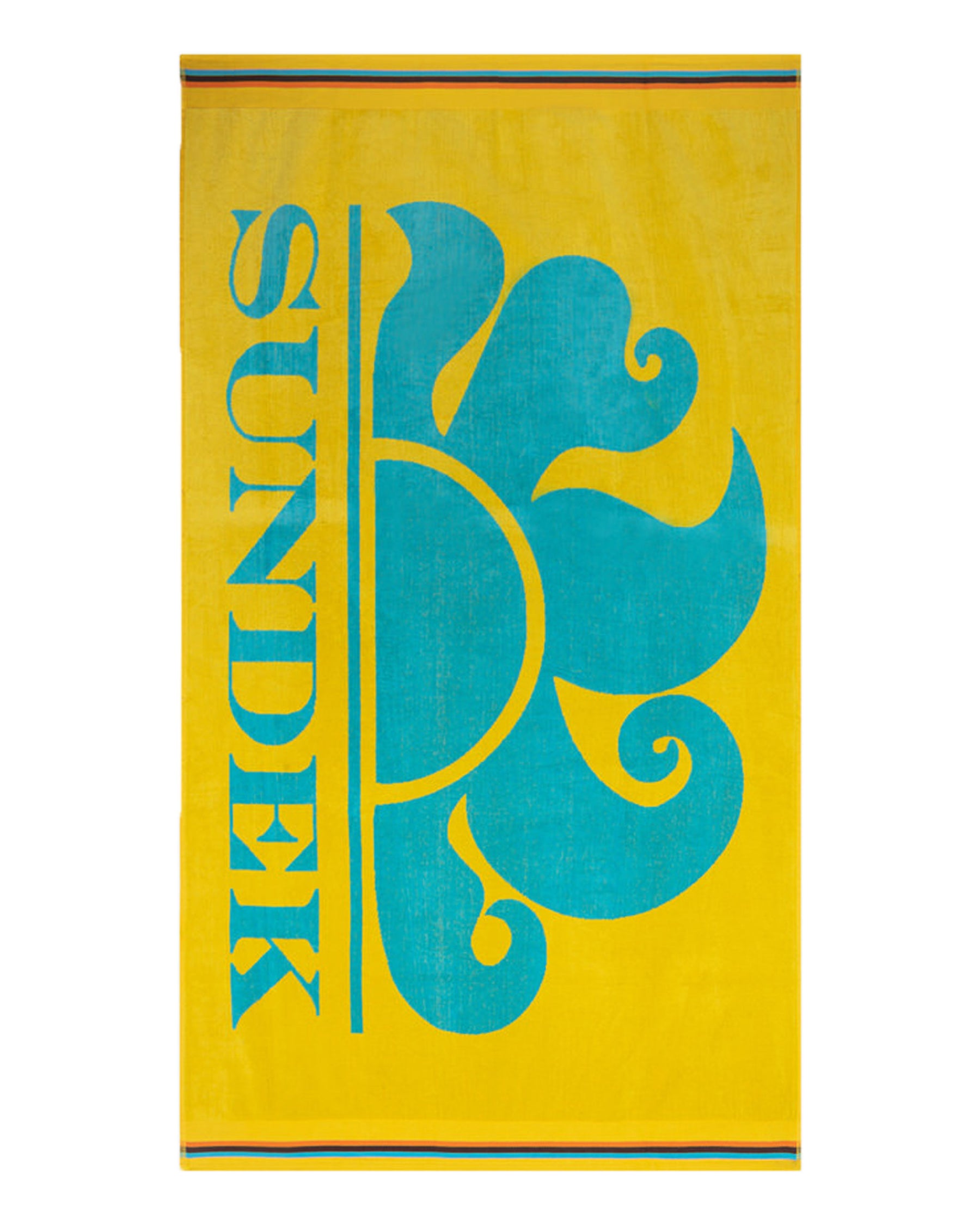 Beach Towel Sundek New Classic Logo Yellow
